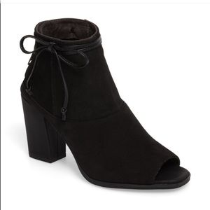Seychelles suede open toe booties